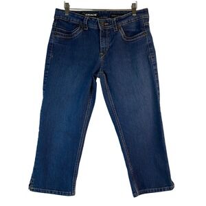Jordache Skinny Capri‎ Jeans Women's Dark Wash Denim Casual Everyday Size 8 EUC